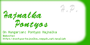 hajnalka pontyos business card